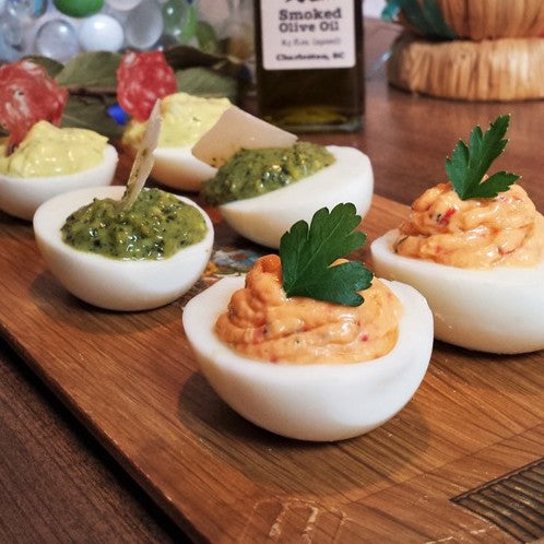 Smoky Deviled Eggs (3 different ones)