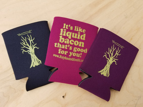 Coozies branded with holy smoke